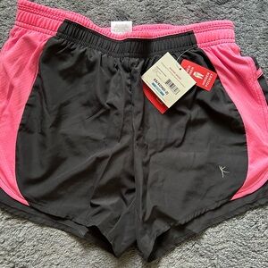 ❤️ Women’s Athletic Lined Shorts, Dark Gray and Pink. New with tag.